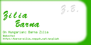 zilia barna business card